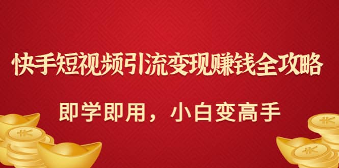 快手短视频引流变现赚钱全攻略：即学即用，小白变高手（价值980元）-温馨分享网