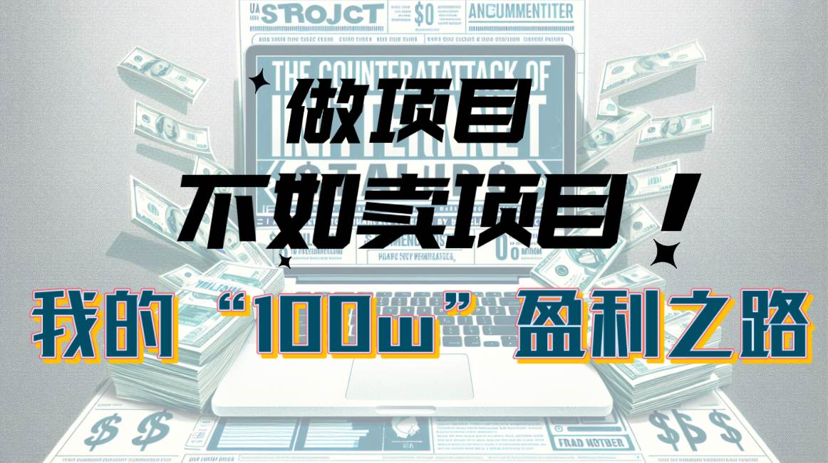 为什么做项目不如卖项目？我的100W+盈利之路-温馨分享网
