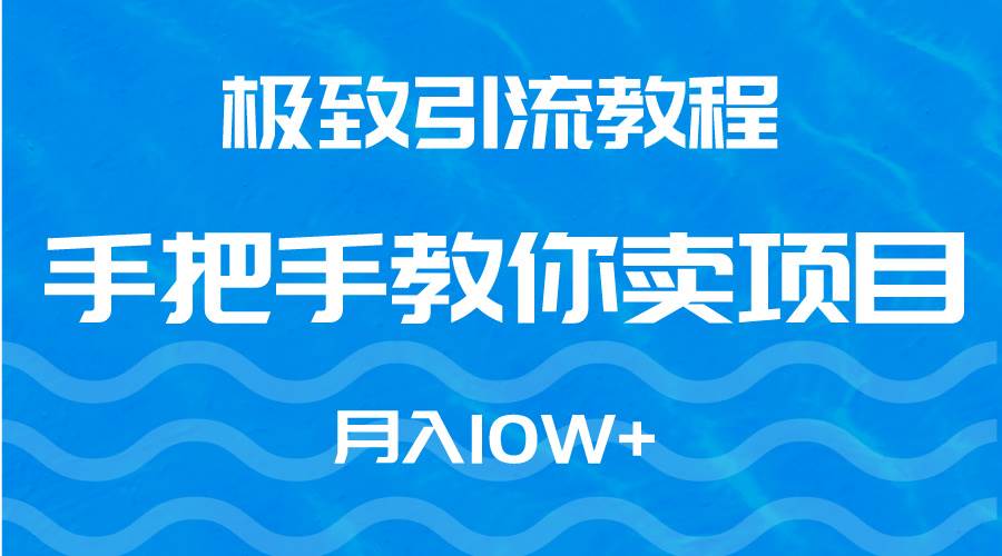 极致引流教程，手把手教你卖项目，月入10W+-温馨分享网