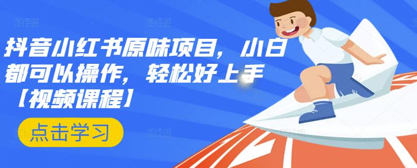 抖音小红书原味项目，小白都可以操作，轻松好上手【视频课程】-温馨分享网