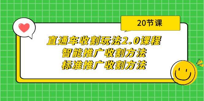 直通车收割玩法2.0课程：智能推广收割方法+标准推广收割方法（20节课）-温馨分享网