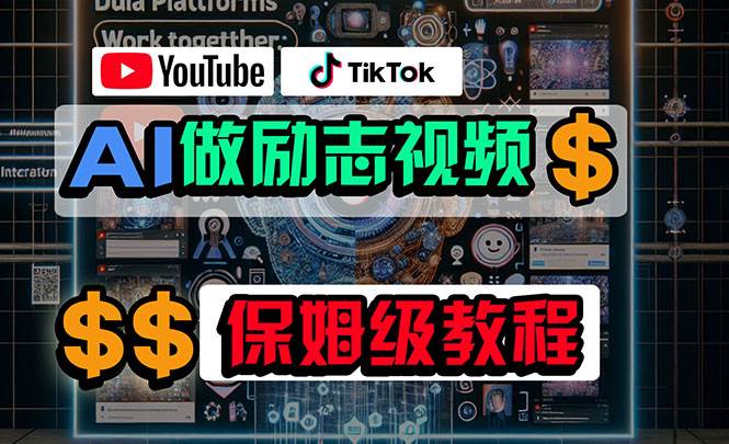 利用AI制作励志视频，在YouTube和TikTok赚钱，小白可做（附工具）-温馨分享网