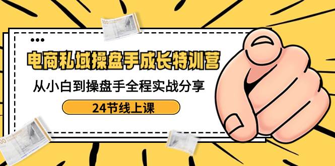 电商私域-操盘手成长特训营：从小白到操盘手全程实战分享-24节线上课-温馨分享网