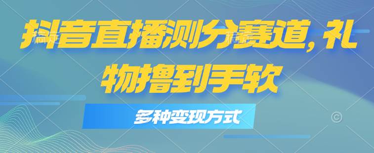 抖音直播测分赛道，多种变现方式，轻松日入1000+-温馨分享网