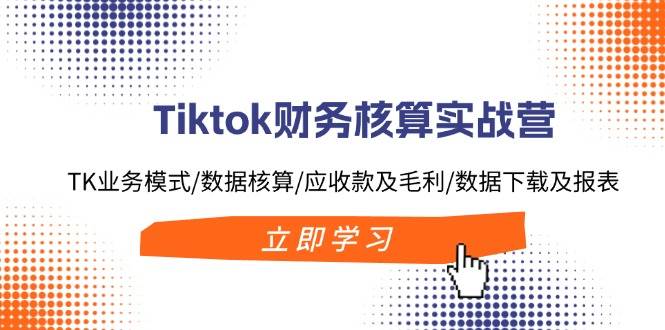 Tiktok财务核算实战营：TK业务模式/数据核算/应收款及毛利/数据下载及报表-温馨分享网