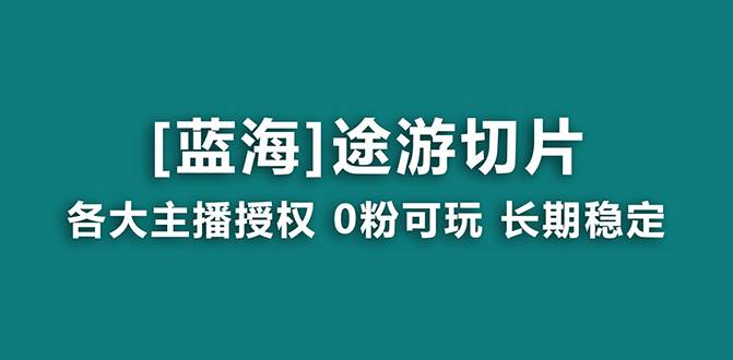 抖音途游切片，龙年第一个蓝海项目，提供授权和素材，长期稳定，月入过万-温馨分享网