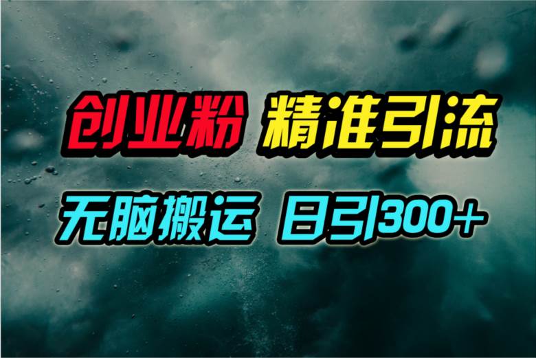 视频号纯搬运日引300+创业粉教程！-温馨分享网