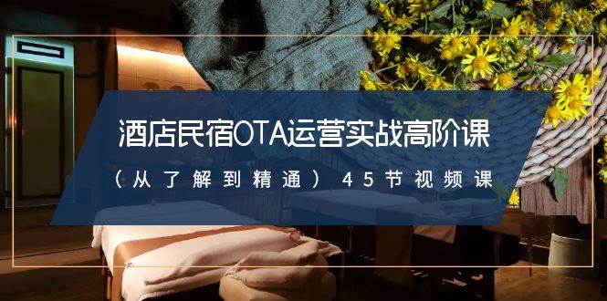 酒店民宿-OTA运营实战高阶课（从了解到精通）45节视频课-温馨分享网