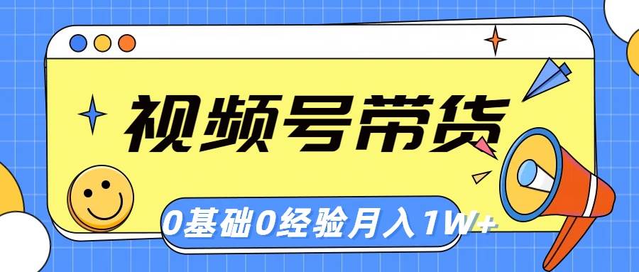 视频号轻创业带货，零基础，零经验，月入1w+-温馨分享网