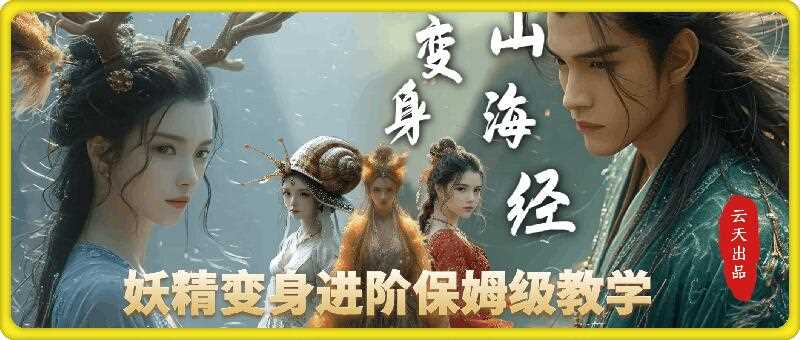 云天AI山海经变身视频教程，妖精变身进阶保姆级教学-温馨分享网