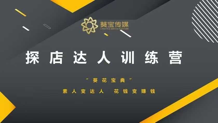 探店达人训练营，素人变达人，花钱变赚钱-温馨分享网