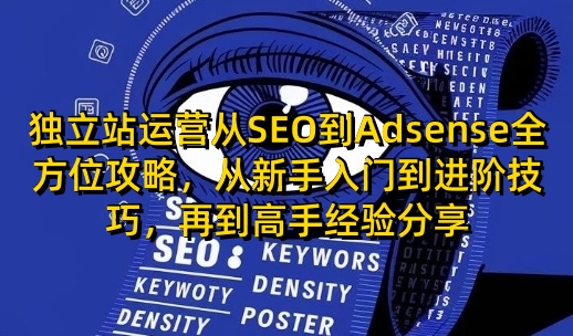 独立站运营从SEO到Adsense全方位攻略，从新手入门到进阶技巧，再到高手经验分享-温馨分享网