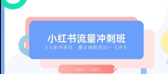 小红书流量冲刺班2025，最懂小红书的女人，快速教你2025年入局小红书-温馨分享网
