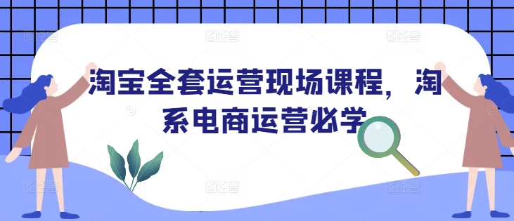 淘宝全套运营现场课程，淘系电商运营必学-温馨分享网