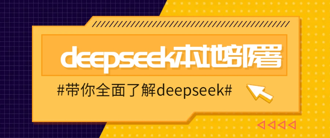 DeepSeek本地部署详细教程，轻松将deepseek部署到你的电脑上-温馨分享网