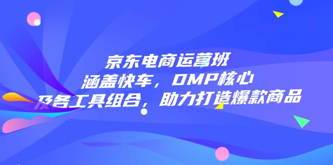 京东电商运营班：涵盖快车，DMP核心及各工具组合，助力打造爆款商品-温馨分享网