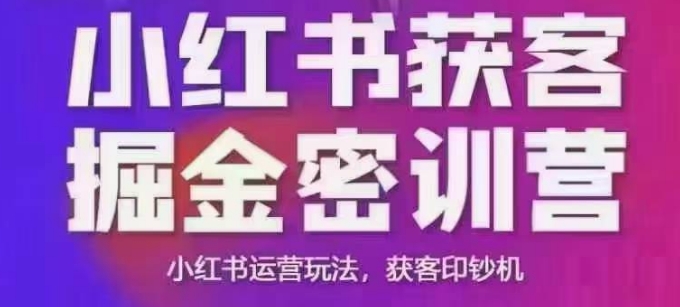 小红书获客掘金线下课，录音+ppt照片，小红书运营玩法，获客印钞机-温馨分享网