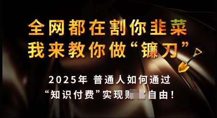 知识付费如何做到月入过W+，2025我来教你做“镰刀”【揭秘】-温馨分享网