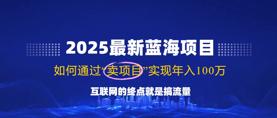 2025最新蓝海项目，零门槛轻松复制，月入10万+，新手也能操作！-温馨分享网
