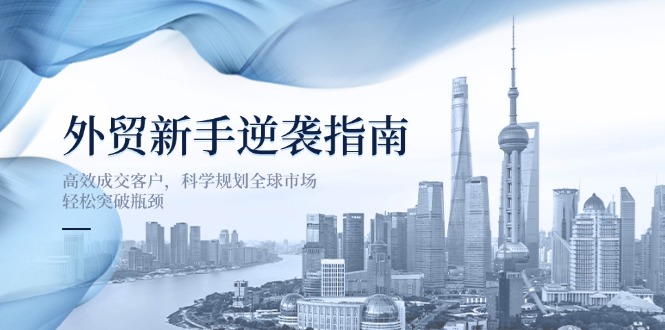 外贸新手逆袭指南：高效成交客户，科学规划全球市场，轻松突破瓶颈-温馨分享网