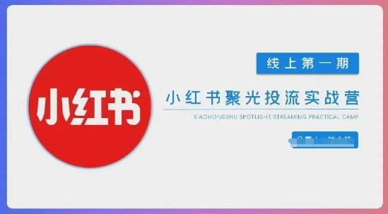 小红书聚光陪跑第一期，教你从0到1玩转小红书聚光投流，搭建小红书付费投流团队，更快的见到效果-温馨分享网