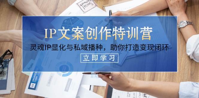 IP文案创作特训营，灵魂IP显化与私域播种，助你打造变现闭环(14节课)-温馨分享网