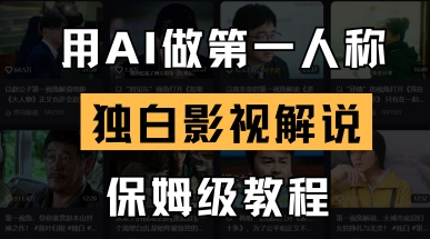 用AI做第一人称独白影视解说，手把手教学，保姆级教程-温馨分享网