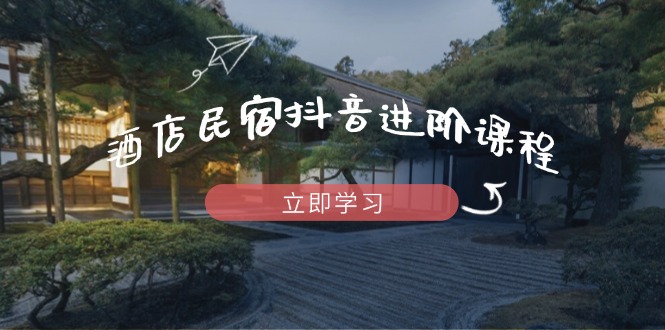 酒店民宿抖音进阶课程，掌握流量渠道与推流逻辑，打造爆款内容-温馨分享网